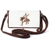 American Darling Wallet Hand Tooled Genuine Leather Western Women Bag | Handbag Purse Wristlet Travel Clutch