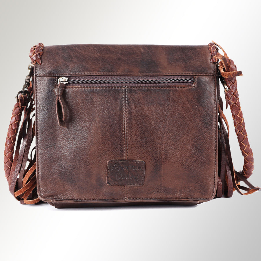 American Darling Small Cross body Bag Western Genuine Leather Handcrafted Purse with Turquoise Stone and YKK Zipper