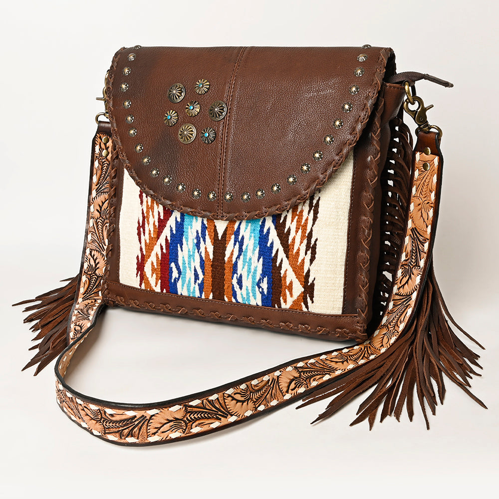 American Darling Crossbody Saddle Blanket Genuine Leather Western Women Bag Handbag Purse |