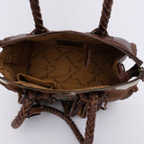 American Darling Duffel Hair On Genuine Leather Western Women Bag | Handbag Duffle Weekend Travel Bags for