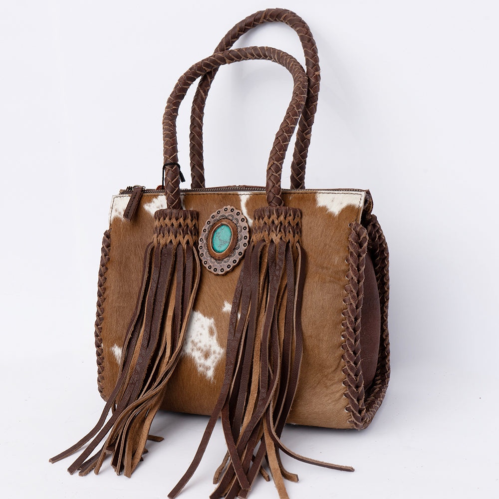 American Darling Duffel Hair On Genuine Leather Western Women Bag | Handbag Duffle Weekend Travel Bags for