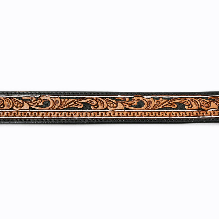 American Darling Beautifully Hand Tooled Tan Genuine Leather Belt Men and Women Western with Removable Buckle