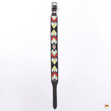 Hilason Western Style Heavy Duty Beaded American Leather Pet Dog Collar