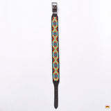 Hilason Western Style Heavy Duty Beaded American Leather Pet Dog Collar