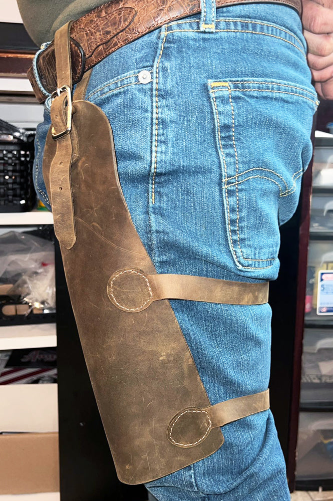 13 Inches Hilason Leather Cowboy Roper Chap