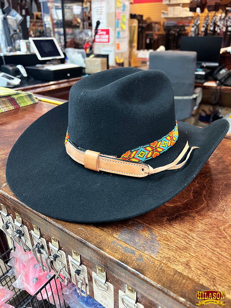HILASON Beaded American Style Western Cowgirl Handmade Hatband | Hat Band Women Cowboy Headbands for Bands