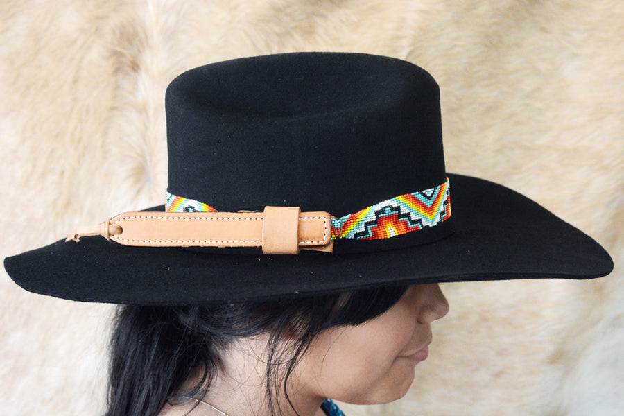 HILASON Beaded American Style Western Cowgirl Handmade Hatband | Hat Band Women Cowboy Headbands for Bands