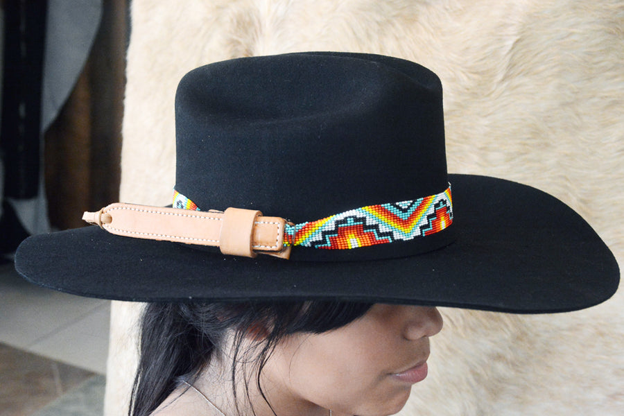 HILASON Beaded American Style Western Cowgirl Handmade Hatband | Hat Band Women Cowboy Headbands for Bands