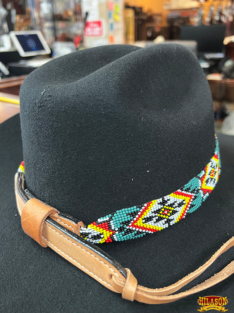 HILASON Beaded American Style Western Cowgirl Handmade Hatband | Hat Band Women Cowboy Headbands for Bands