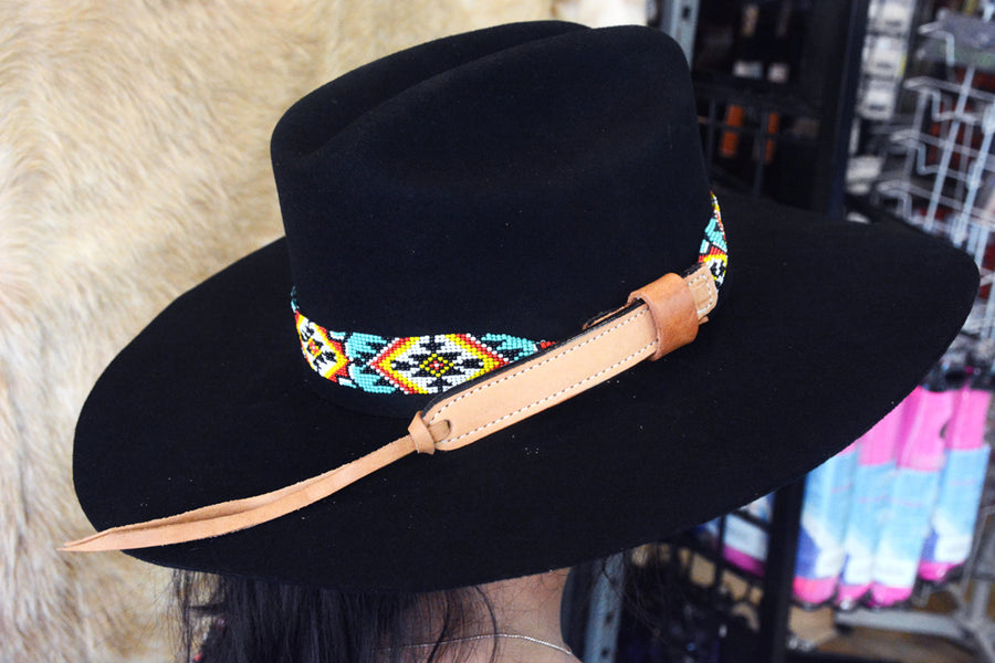 HILASON Beaded American Style Western Cowgirl Handmade Hatband | Hat Band Women Cowboy Headbands for Bands