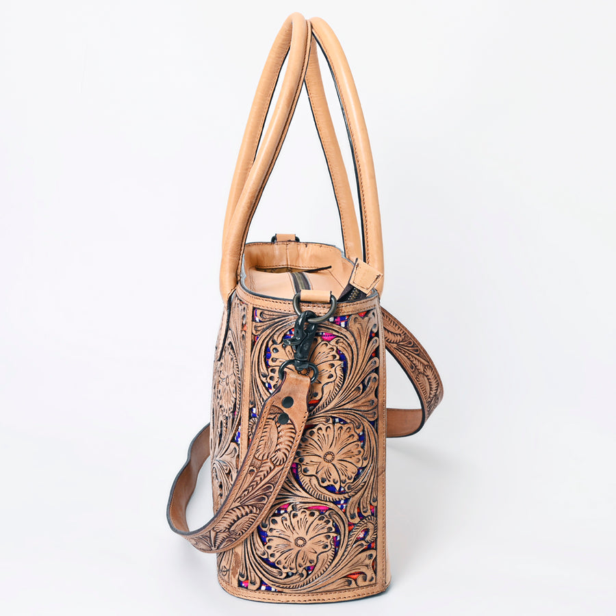 American Darling Tote Hand Tooled Genuine Leather Western Women Bag Handbag Purse | Casual