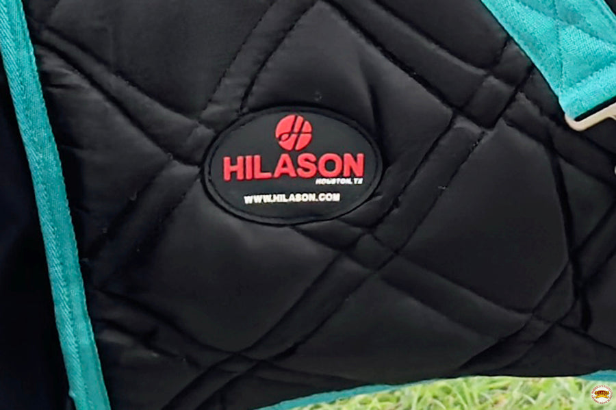 HILASON Western Horse Stable Blanket Quilted | Blankets for Winter Water Resistant Horses Black 66 Inches