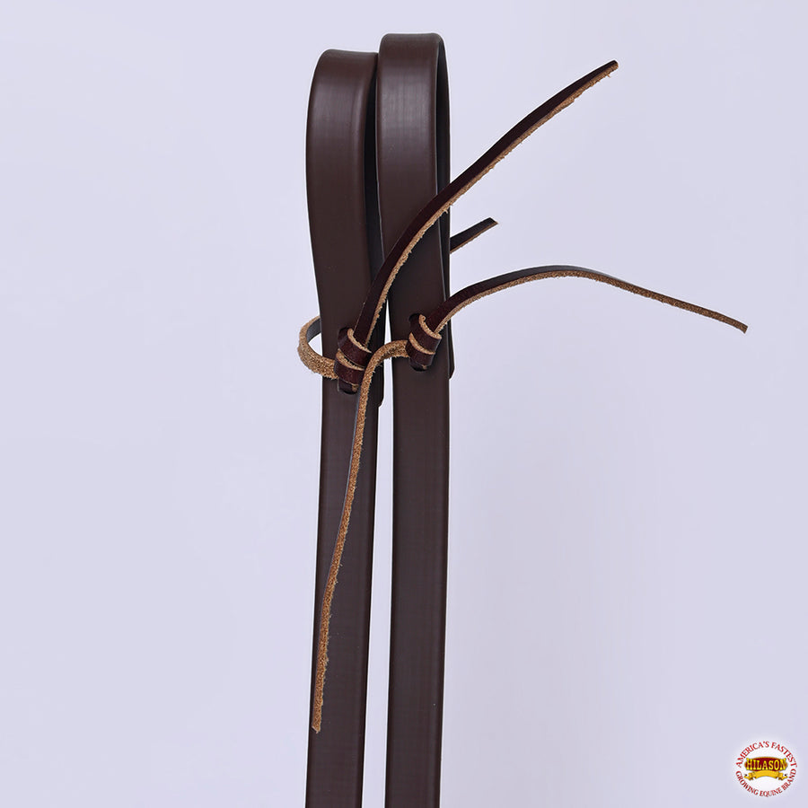 HILASON HilaCore Western Horse Split Rein Black, All-Weather Coated Webbing