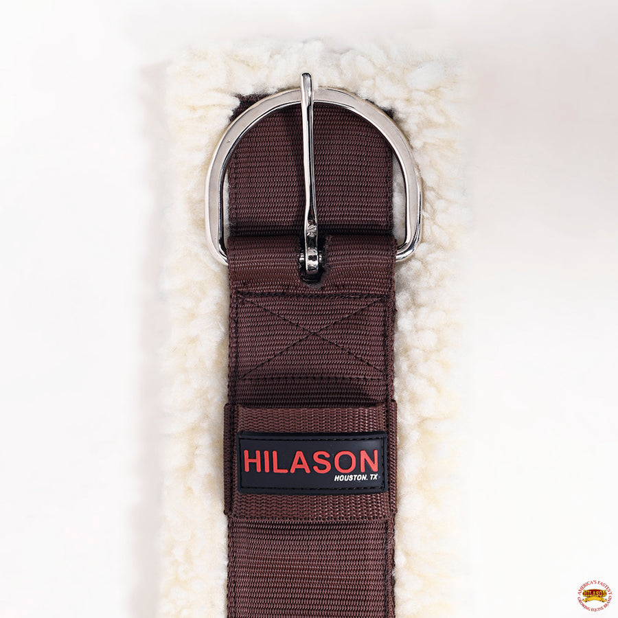 HILASON Western Horse Nylon Cinch with White Fleece | Saddle