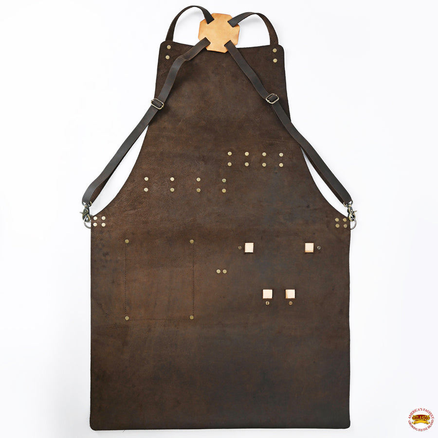HILASON Western Heavy Duty Work Leather Apron For Woodworker Blacksmith Carpenters With Tool Pockets