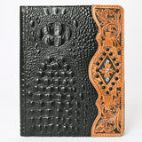 American Darling Portfolio Bag Hand Tooled Crocodile embossed Genuine Leather women bag western handbag purse