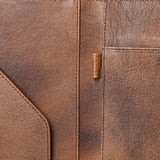 American Darling Portfolio Bag Hand Tooled Crocodile embossed Genuine Leather women bag western handbag purse