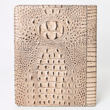 American Darling Portfolio Bag Hand Tooled Crocodile embossed Genuine Leather women bag western handbag purse