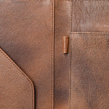 American Darling Portfolio Bag Hand Tooled Crocodile embossed Genuine Leather women bag western handbag purse