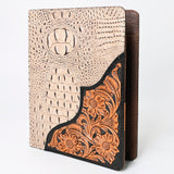 American Darling Portfolio Bag Hand Tooled Crocodile embossed Genuine Leather women bag western handbag purse