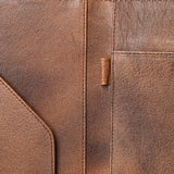 American Darling Portfolio Bag Hand Tooled Crocodile embossed Genuine Leather women bag western handbag purse