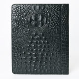 American Darling Portfolio Bag Hand Tooled Crocodile embossed Genuine Leather women bag western handbag purse