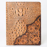 American Darling Portfolio Bag Hand Tooled Crocodile embossed Genuine Leather women bag western handbag purse