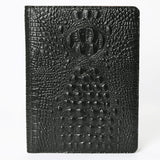 American Darling Portfolio Bag Hand Tooled Crocodile embossed Genuine Leather women bag western handbag purse