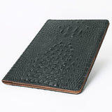 American Darling Portfolio Bag Hand Tooled Crocodile embossed Genuine Leather women bag western handbag purse