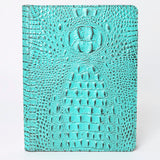 American Darling Portfolio Bag Hand Tooled Crocodile embossed Genuine Leather women bag western handbag purse