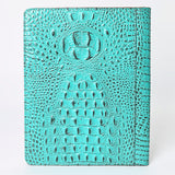 American Darling Portfolio Bag Hand Tooled Crocodile embossed Genuine Leather women bag western handbag purse