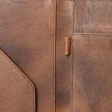 American Darling Portfolio Bag Hand Tooled Crocodile embossed Genuine Leather women bag western handbag purse