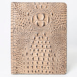 American Darling Portfolio Bag Hand Tooled Crocodile embossed Genuine Leather women bag western handbag purse