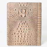 American Darling Portfolio Bag Hand Tooled Crocodile embossed Genuine Leather women bag western handbag purse