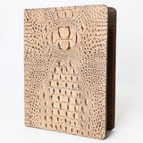 American Darling Portfolio Bag Hand Tooled Crocodile embossed Genuine Leather women bag western handbag purse