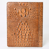 American Darling Portfolio Bag Hand Tooled Crocodile embossed Genuine Leather women bag western handbag purse