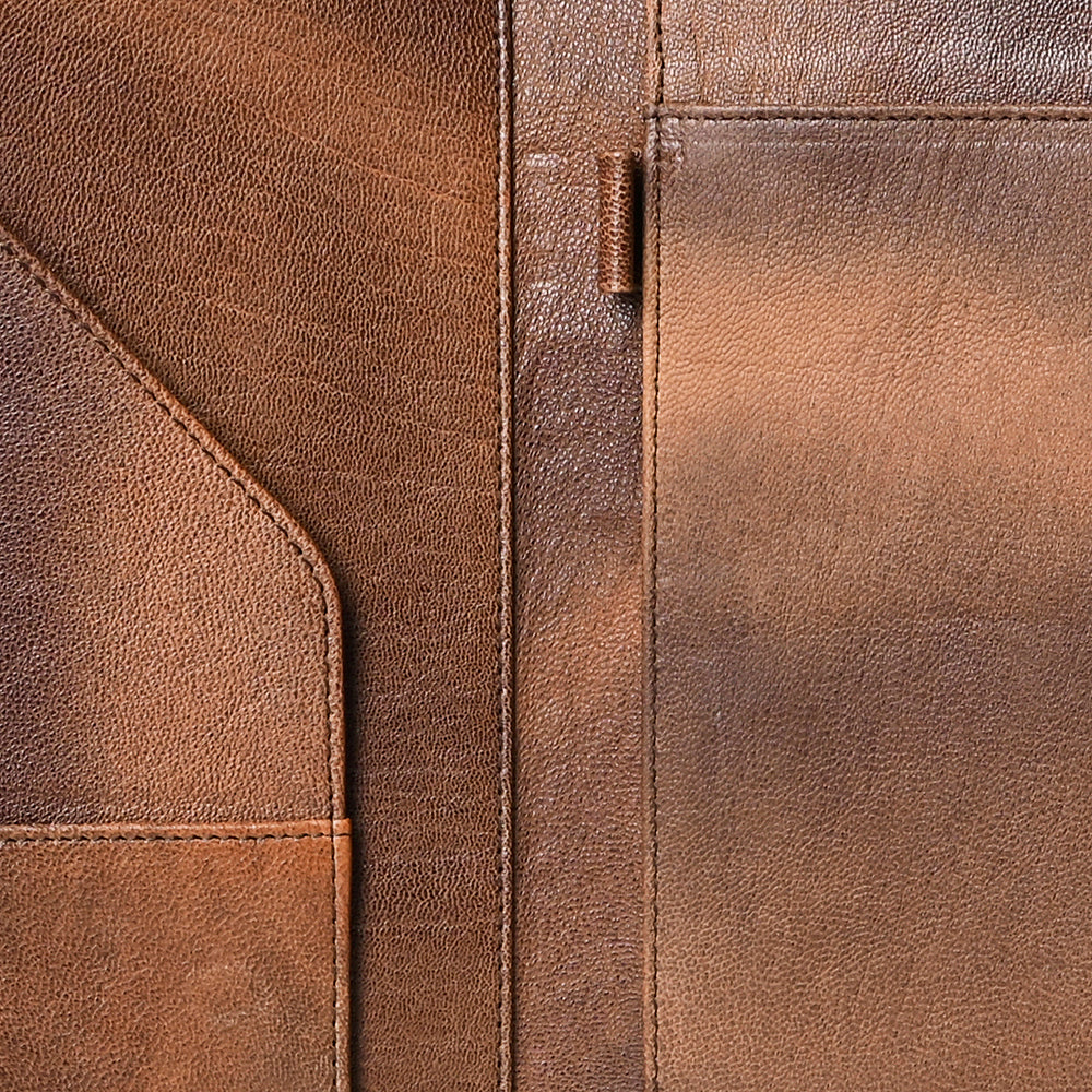 American Darling Portfolio Bag Hand Tooled Crocodile embossed Genuine Leather women bag western handbag purse