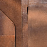 American Darling Portfolio Bag Hand Tooled Crocodile embossed Genuine Leather women bag western handbag purse