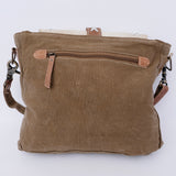 Ohlay Bags KB122 Cross Body Ii Upcycled Wool Upcycled Canvas Hair-On Genuine Leather Women Bag Western Handbag Purse