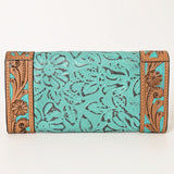 OHLAY WALLET Hand Tooled Embossed Genuine Leather women bag western handbag purse