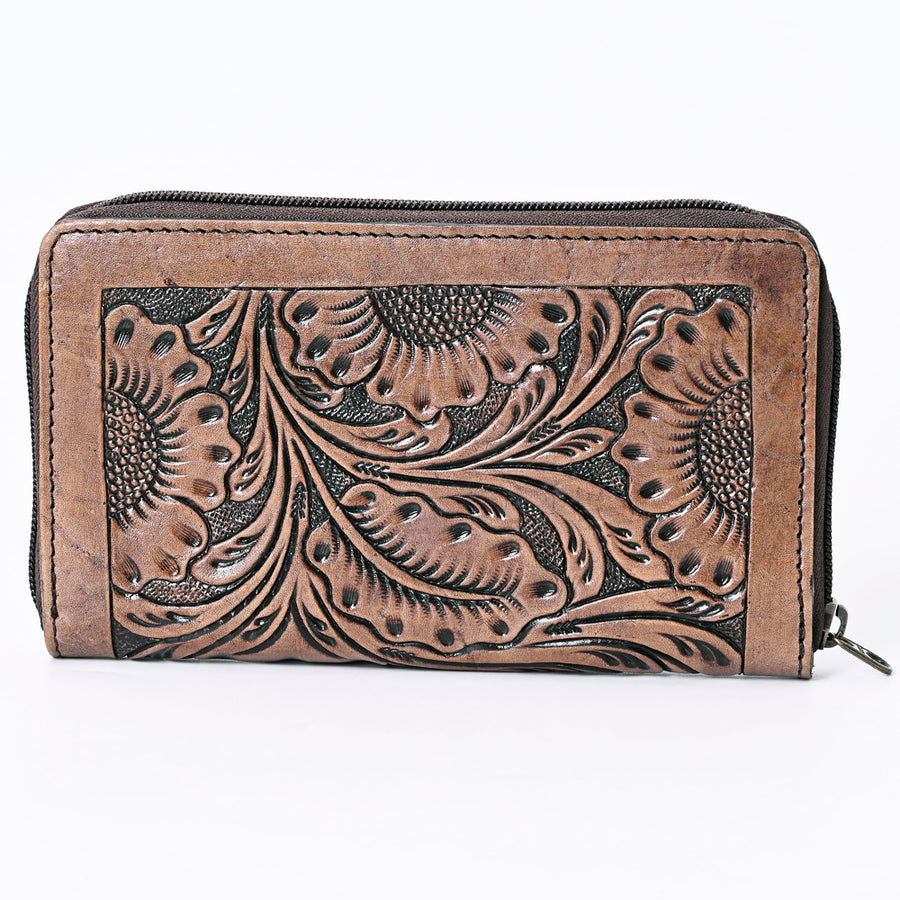 OHLAY Wallet Hand Tooled Genuine Leather Women Bag Western Handbag Purse | Womens Handbags |Leather Belt for Summer