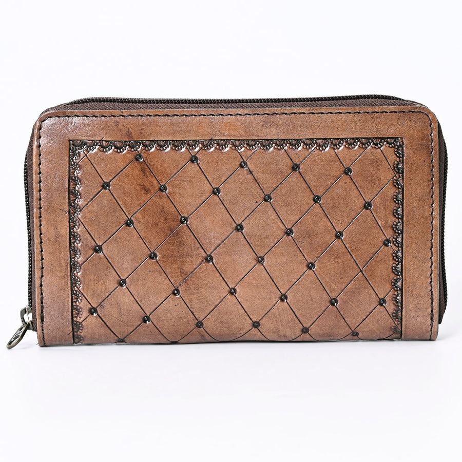 OHLAY Wallet Hand Tooled Genuine Leather Women Bag Western Handbag Purse | Womens Handbags |Leather Belt for Summer