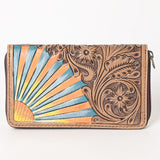 OHLAY WALLET Hand Tooled Genuine Leather women bag western handbag purse
