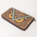 OHLAY WALLET Hand Tooled Genuine Leather women bag western handbag purse