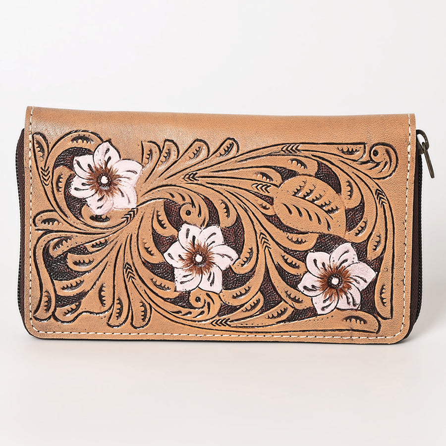 OHLAY Wallet Hand Tooled Genuine Leather Women Bag Western Handbag Purse | Womens Handbags |Leather Belt for Summer