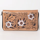 OHLAY WALLET Hand Tooled Genuine Leather women bag western handbag purse