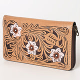 OHLAY WALLET Hand Tooled Genuine Leather women bag western handbag purse