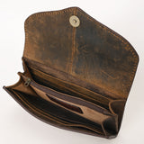OHLAY WALLET Hand Tooled Genuine Leather women bag western handbag purse