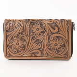 OHLAY WALLET Hand Tooled Genuine Leather women bag western handbag purse