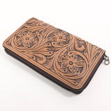 OHLAY WALLET Hand Tooled Genuine Leather women bag western handbag purse